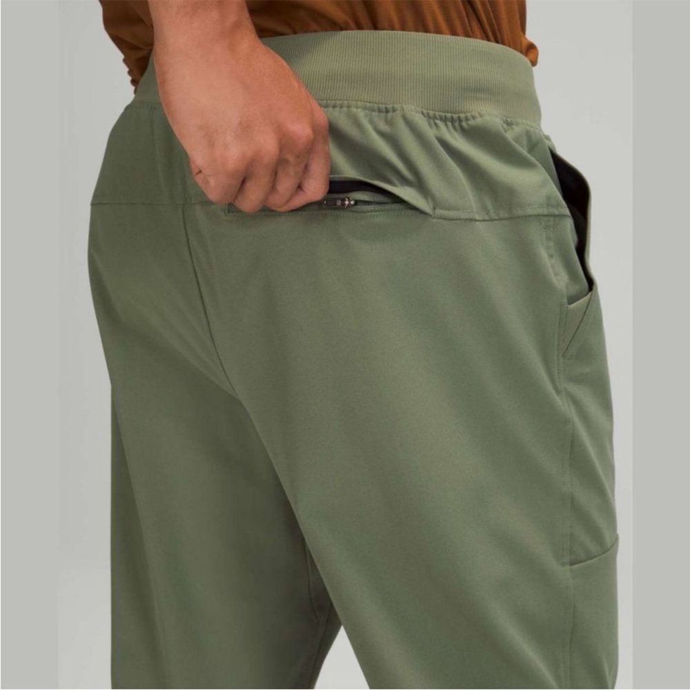 Lululemon ABC Jogger 30” *Warpstreme Twill Green / Grey Sage Sz L - Picture 4 of 16